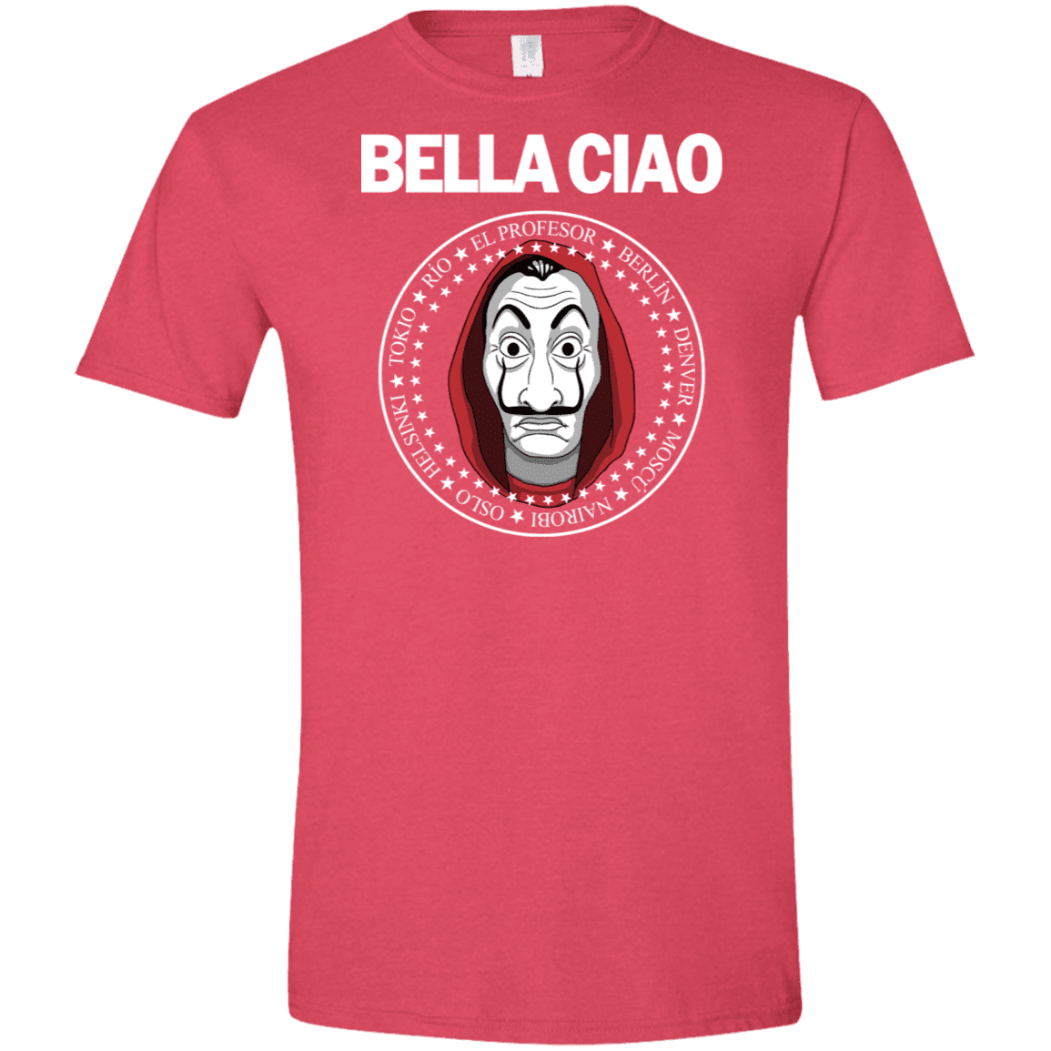 T-Shirts Heather Red / S Bella Ciao Men's Semi-Fitted Softstyle