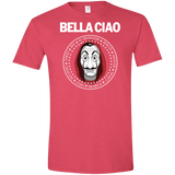 T-Shirts Heather Red / S Bella Ciao Men's Semi-Fitted Softstyle