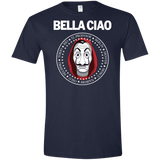 T-Shirts Navy / X-Small Bella Ciao Men's Semi-Fitted Softstyle