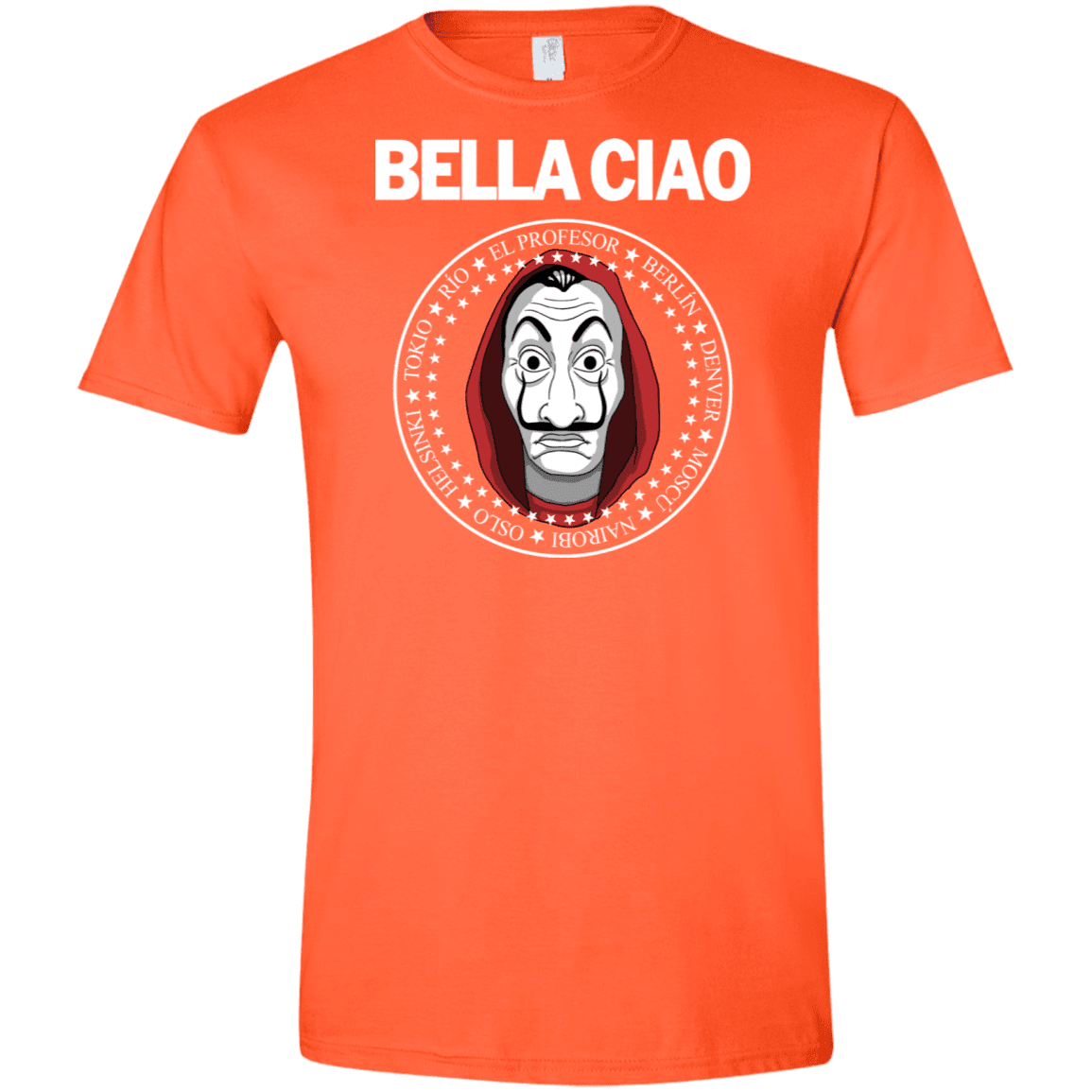 T-Shirts Orange / S Bella Ciao Men's Semi-Fitted Softstyle
