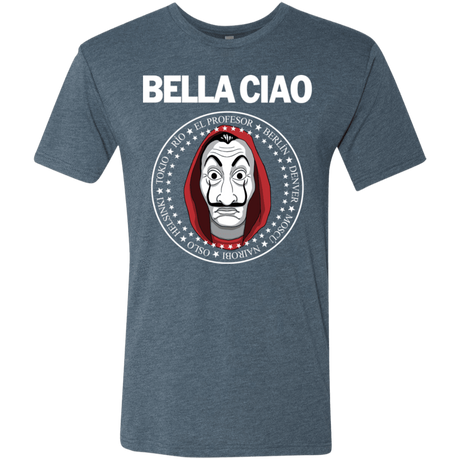 T-Shirts Indigo / S Bella Ciao Men's Triblend T-Shirt