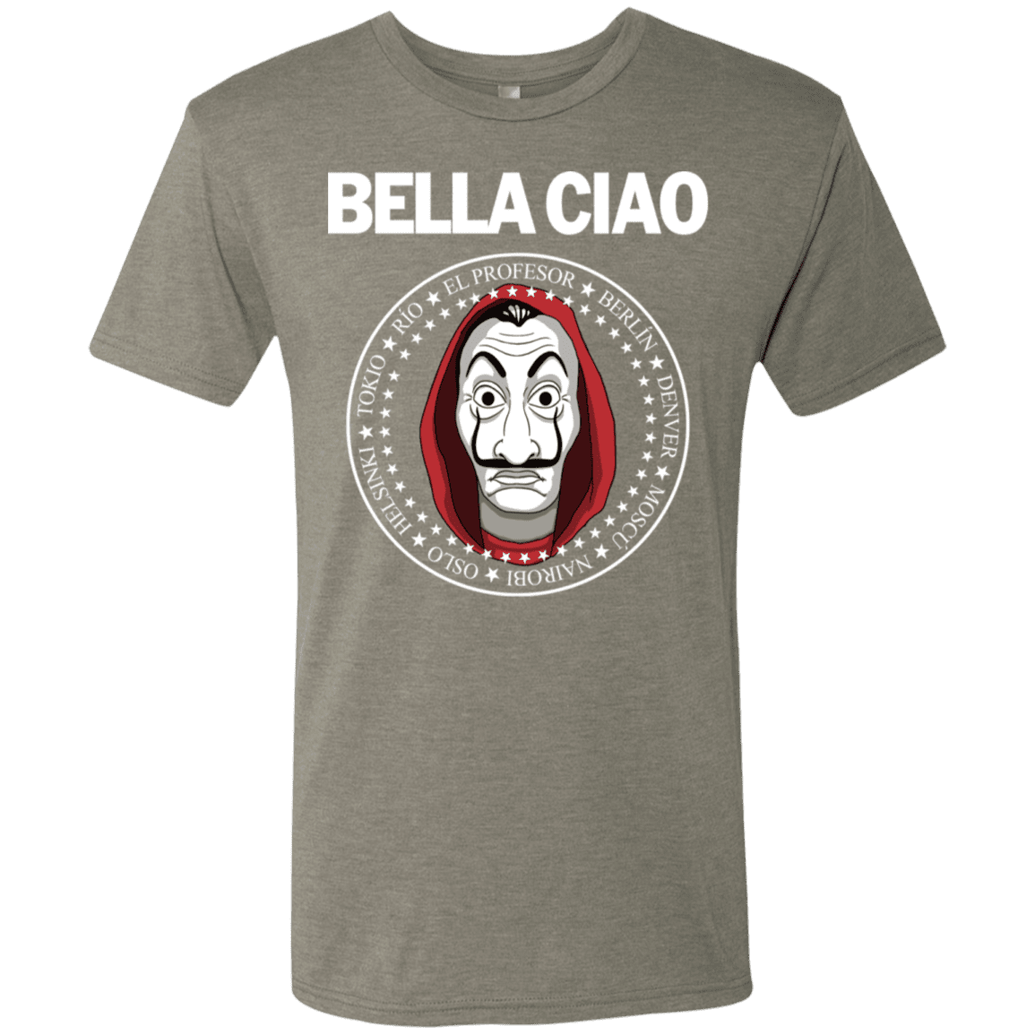 T-Shirts Venetian Grey / S Bella Ciao Men's Triblend T-Shirt