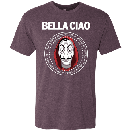 T-Shirts Vintage Purple / S Bella Ciao Men's Triblend T-Shirt