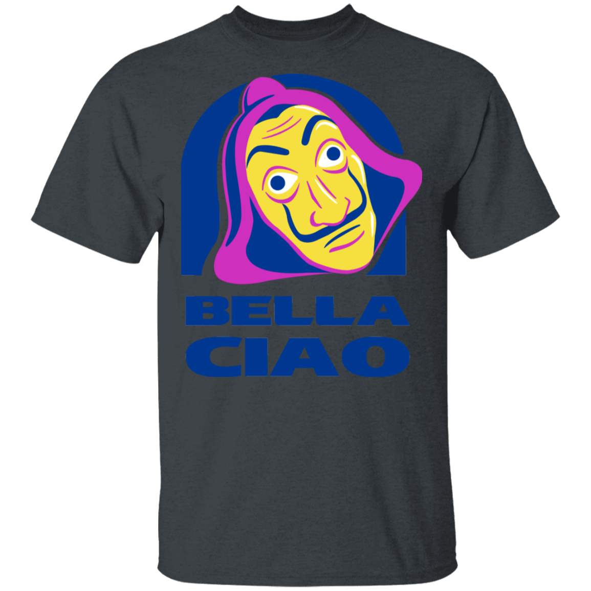 T-Shirts Dark Heather / S Bella Ciao Tacos T-Shirt