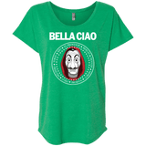 T-Shirts Envy / X-Small Bella Ciao Triblend Dolman Sleeve