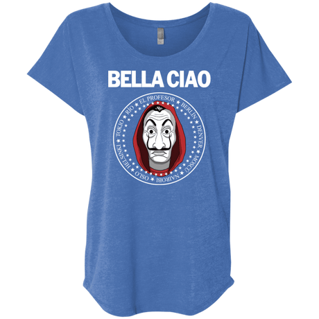 T-Shirts Vintage Royal / X-Small Bella Ciao Triblend Dolman Sleeve