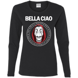 T-Shirts Black / S Bella Ciao Women's Long Sleeve T-Shirt