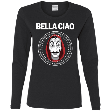 T-Shirts Black / S Bella Ciao Women's Long Sleeve T-Shirt