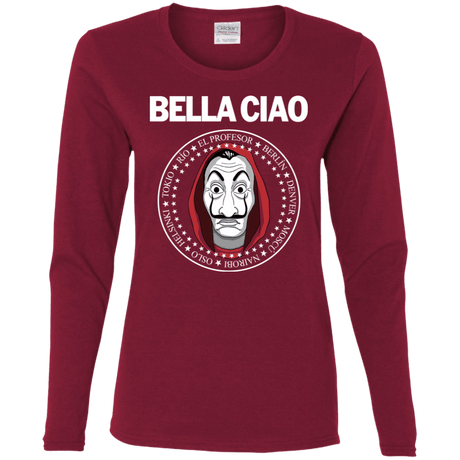 T-Shirts Cardinal / S Bella Ciao Women's Long Sleeve T-Shirt