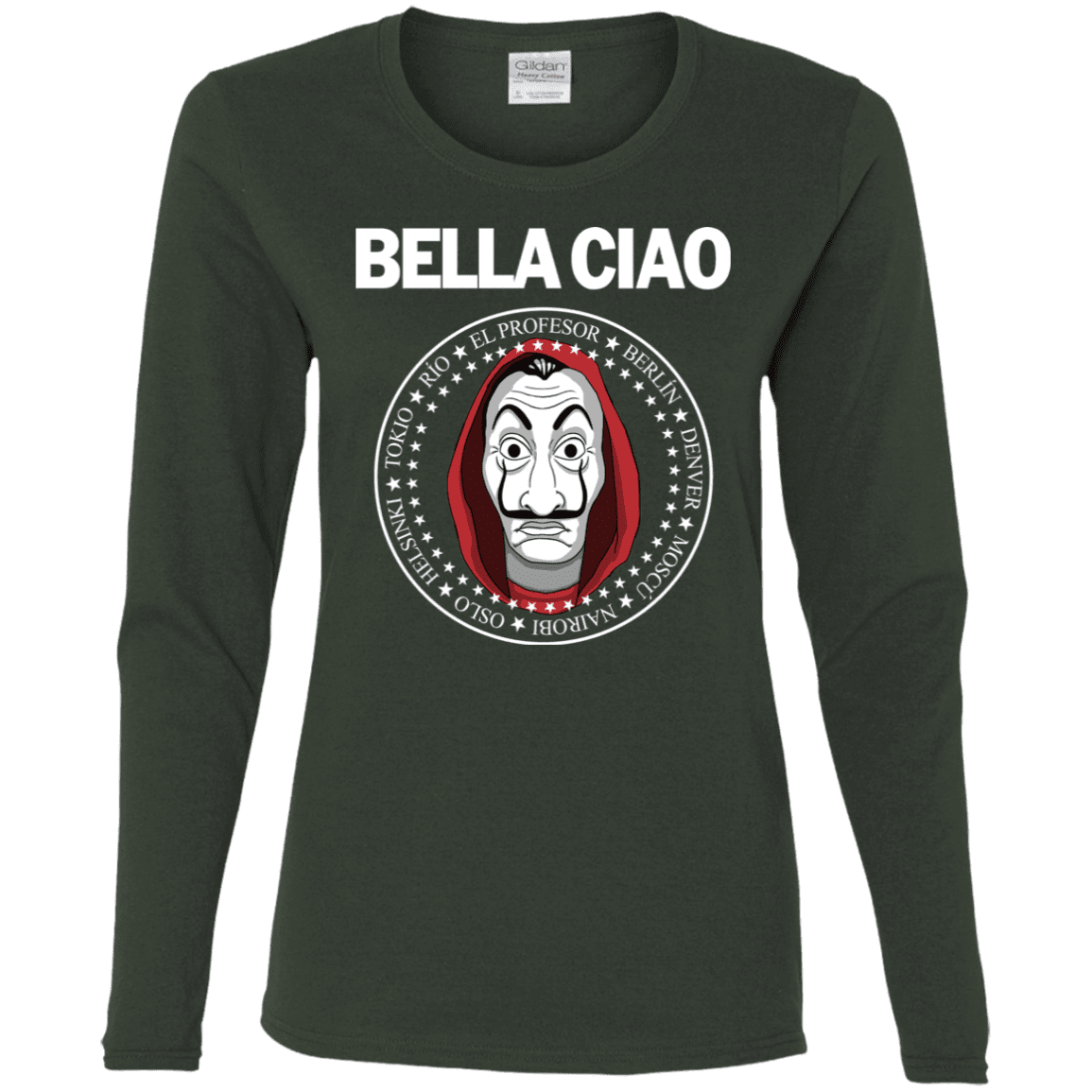 T-Shirts Forest / S Bella Ciao Women's Long Sleeve T-Shirt