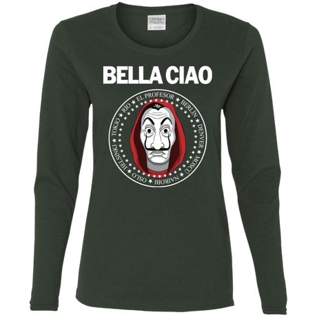 T-Shirts Forest / S Bella Ciao Women's Long Sleeve T-Shirt