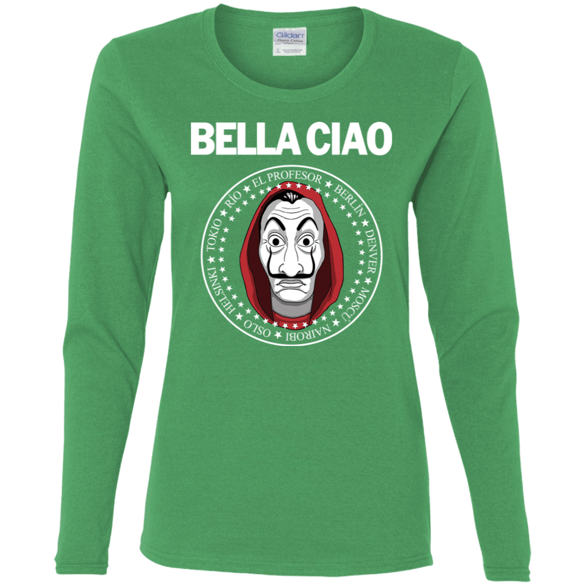 T-Shirts Irish Green / S Bella Ciao Women's Long Sleeve T-Shirt