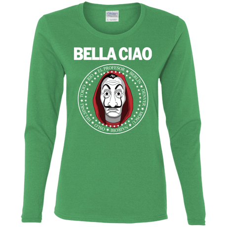 T-Shirts Irish Green / S Bella Ciao Women's Long Sleeve T-Shirt