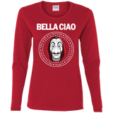 T-Shirts Red / S Bella Ciao Women's Long Sleeve T-Shirt