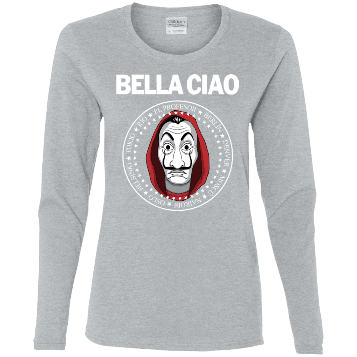 T-Shirts Sport Grey / S Bella Ciao Women's Long Sleeve T-Shirt