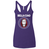 T-Shirts Purple Rush / X-Small Bella Ciao Women's Triblend Racerback Tank