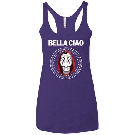 T-Shirts Purple Rush / X-Small Bella Ciao Women's Triblend Racerback Tank