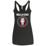 T-Shirts Vintage Black / X-Small Bella Ciao Women's Triblend Racerback Tank