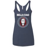T-Shirts Vintage Navy / X-Small Bella Ciao Women's Triblend Racerback Tank