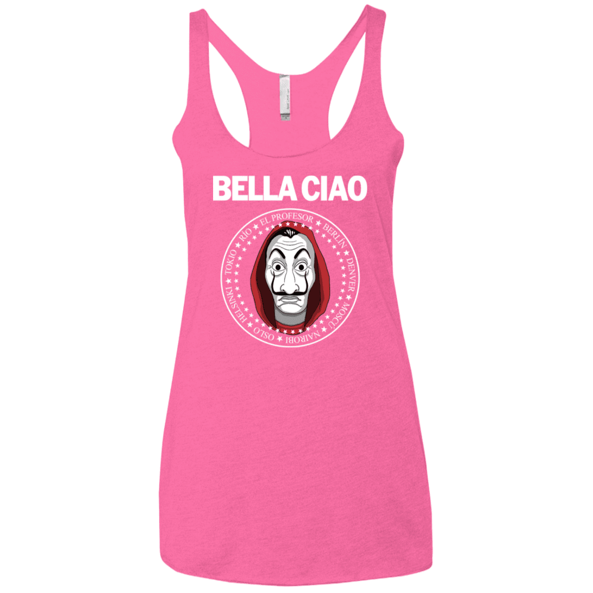 T-Shirts Vintage Pink / X-Small Bella Ciao Women's Triblend Racerback Tank