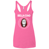 T-Shirts Vintage Pink / X-Small Bella Ciao Women's Triblend Racerback Tank