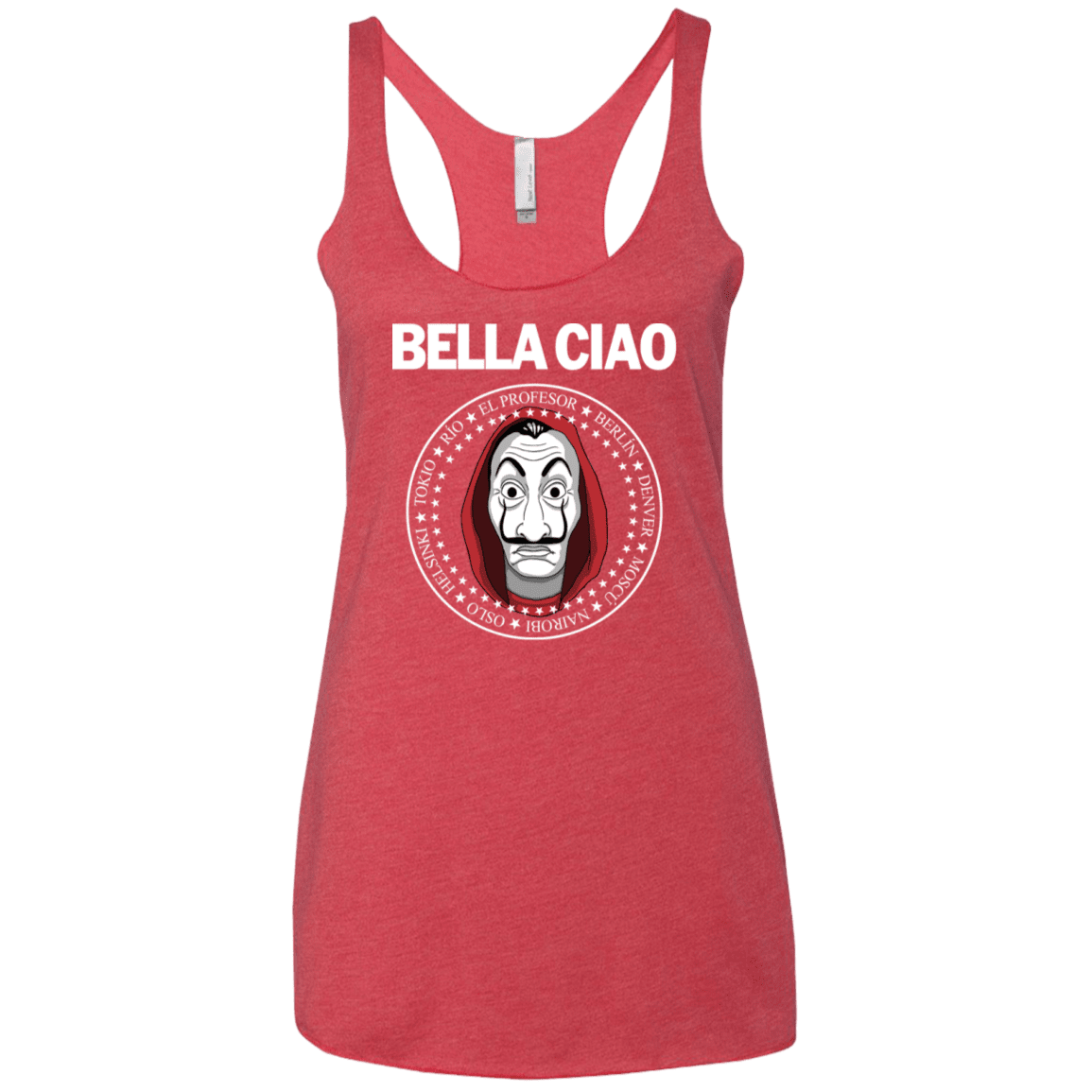 T-Shirts Vintage Red / X-Small Bella Ciao Women's Triblend Racerback Tank