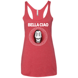 T-Shirts Vintage Red / X-Small Bella Ciao Women's Triblend Racerback Tank