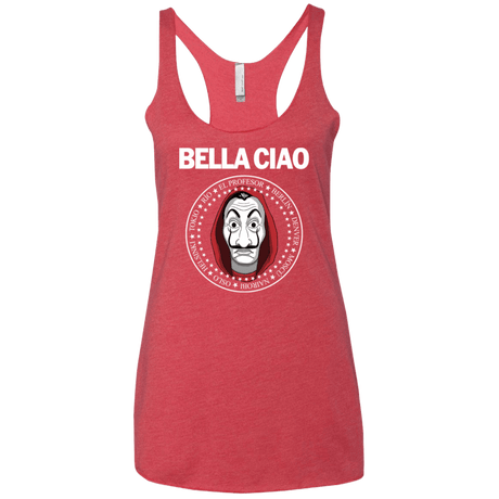 T-Shirts Vintage Red / X-Small Bella Ciao Women's Triblend Racerback Tank