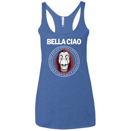 T-Shirts Vintage Royal / X-Small Bella Ciao Women's Triblend Racerback Tank
