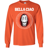 T-Shirts Orange / YS Bella Ciao Youth Long Sleeve T-Shirt