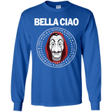 T-Shirts Royal / YS Bella Ciao Youth Long Sleeve T-Shirt