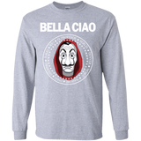 T-Shirts Sport Grey / YS Bella Ciao Youth Long Sleeve T-Shirt