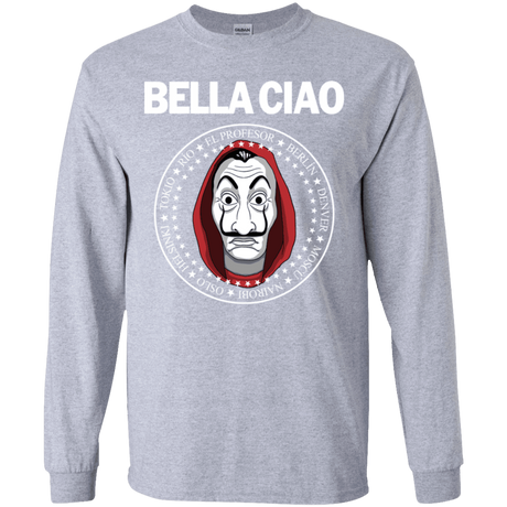 T-Shirts Sport Grey / YS Bella Ciao Youth Long Sleeve T-Shirt