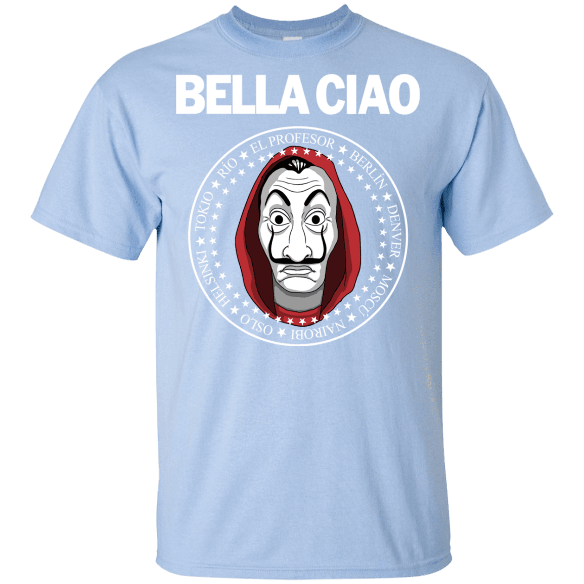 T-Shirts Light Blue / YXS Bella Ciao Youth T-Shirt