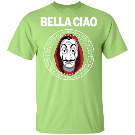 T-Shirts Mint Green / YXS Bella Ciao Youth T-Shirt