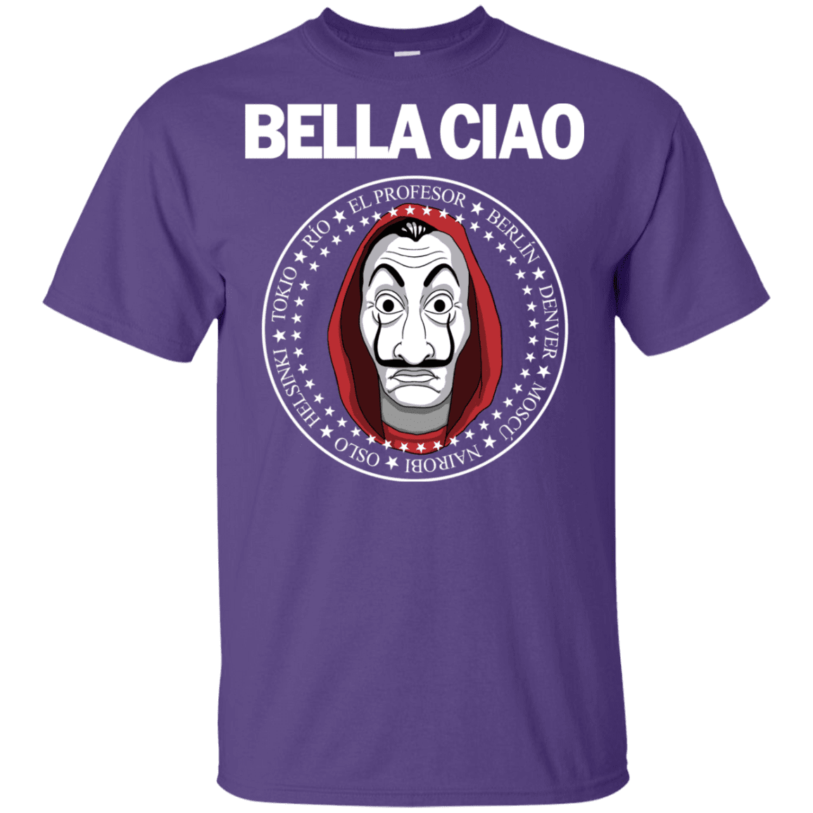 T-Shirts Purple / YXS Bella Ciao Youth T-Shirt