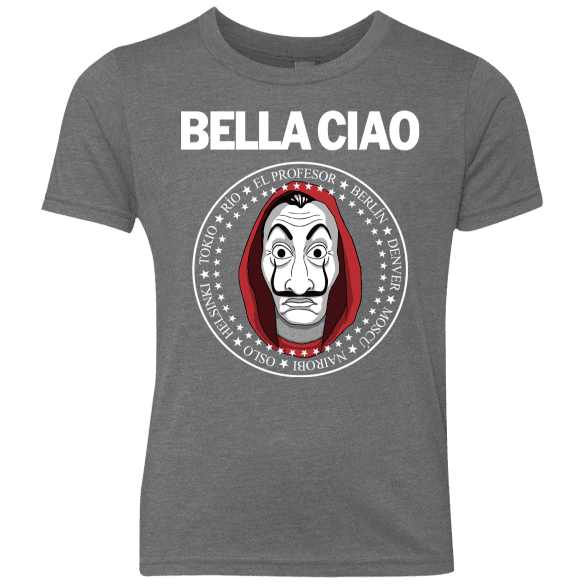 T-Shirts Premium Heather / YXS Bella Ciao Youth Triblend T-Shirt