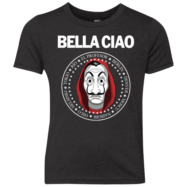 T-Shirts Vintage Black / YXS Bella Ciao Youth Triblend T-Shirt