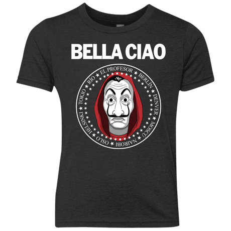 T-Shirts Vintage Black / YXS Bella Ciao Youth Triblend T-Shirt