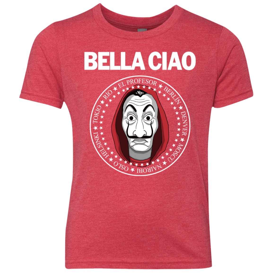 T-Shirts Vintage Red / YXS Bella Ciao Youth Triblend T-Shirt
