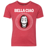 T-Shirts Vintage Red / YXS Bella Ciao Youth Triblend T-Shirt