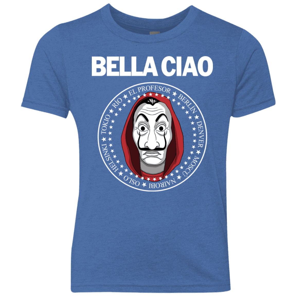 T-Shirts Vintage Royal / YXS Bella Ciao Youth Triblend T-Shirt