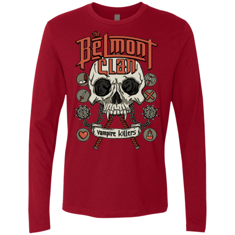 T-Shirts Cardinal / Small Belmont Clan Men's Premium Long Sleeve