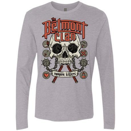 T-Shirts Heather Grey / Small Belmont Clan Men's Premium Long Sleeve