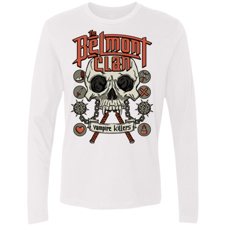 T-Shirts White / Small Belmont Clan Men's Premium Long Sleeve