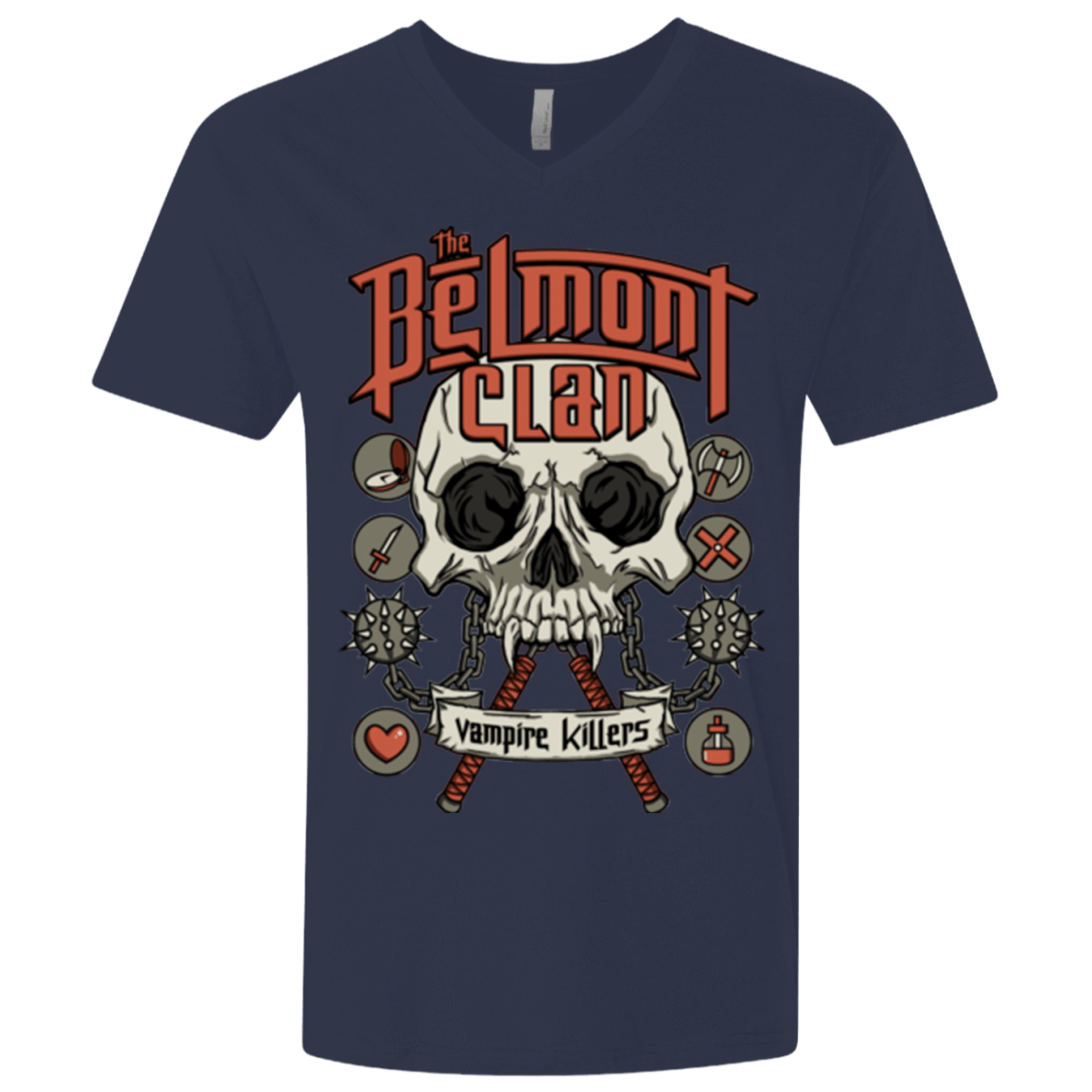 T-Shirts Midnight Navy / X-Small Belmont Clan Men's Premium V-Neck