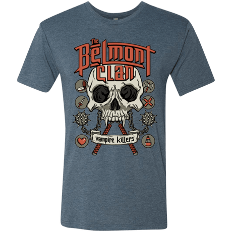 T-Shirts Indigo / Small Belmont Clan Men's Triblend T-Shirt