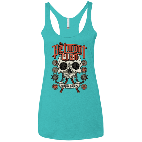 T-Shirts Tahiti Blue / X-Small Belmont Clan Women's Triblend Racerback Tank