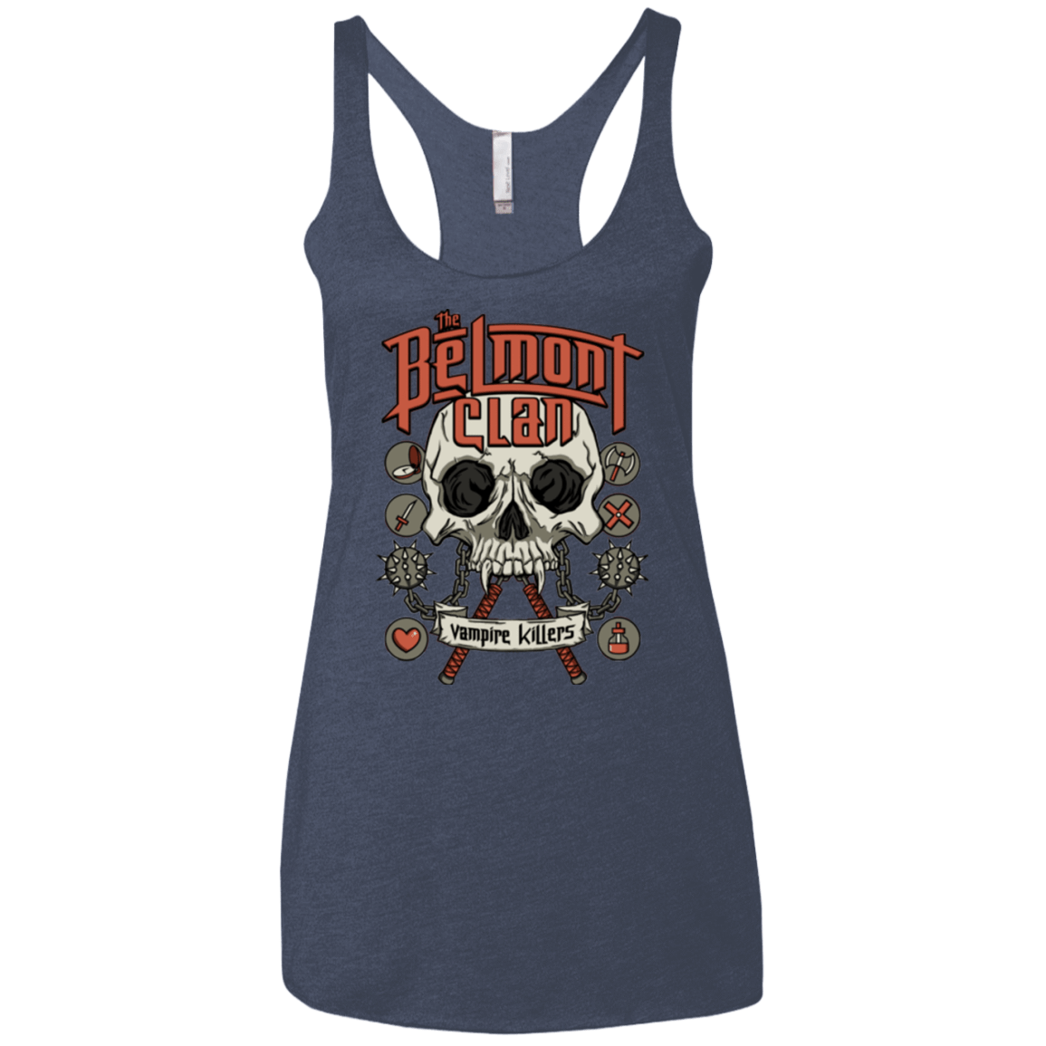 T-Shirts Vintage Navy / X-Small Belmont Clan Women's Triblend Racerback Tank