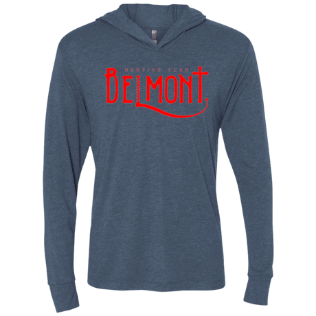 T-Shirts Indigo / X-Small Belmont Triblend Long Sleeve Hoodie Tee